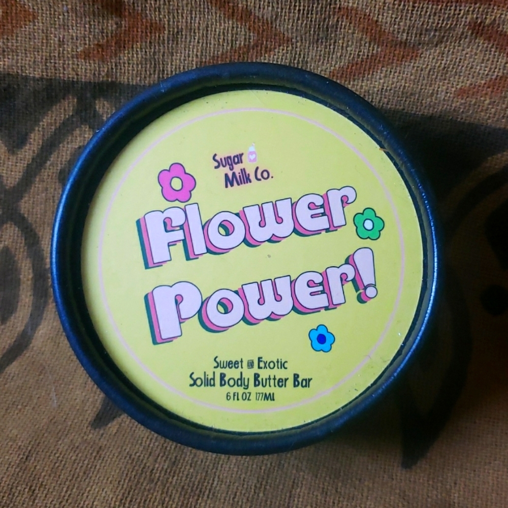 SUGAR & MILK CO. Flower Power Body Butter Massage  Bar